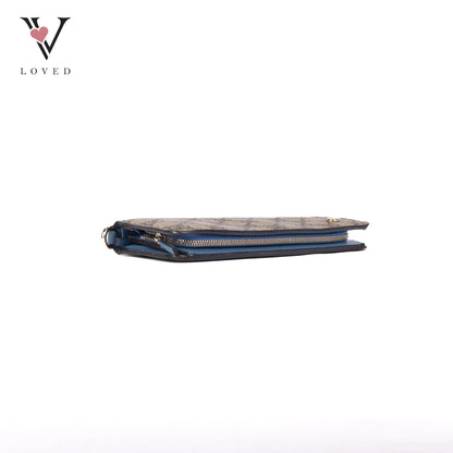 GG Marmont Bi-Color Zip Around Long Wallet