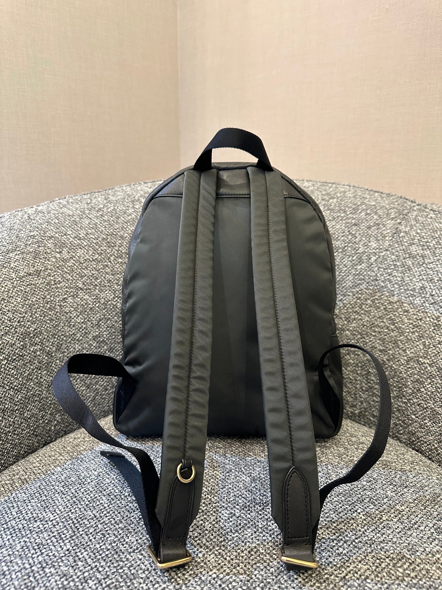 Coach Charlie Backpack in Black Signature Embossed Leather