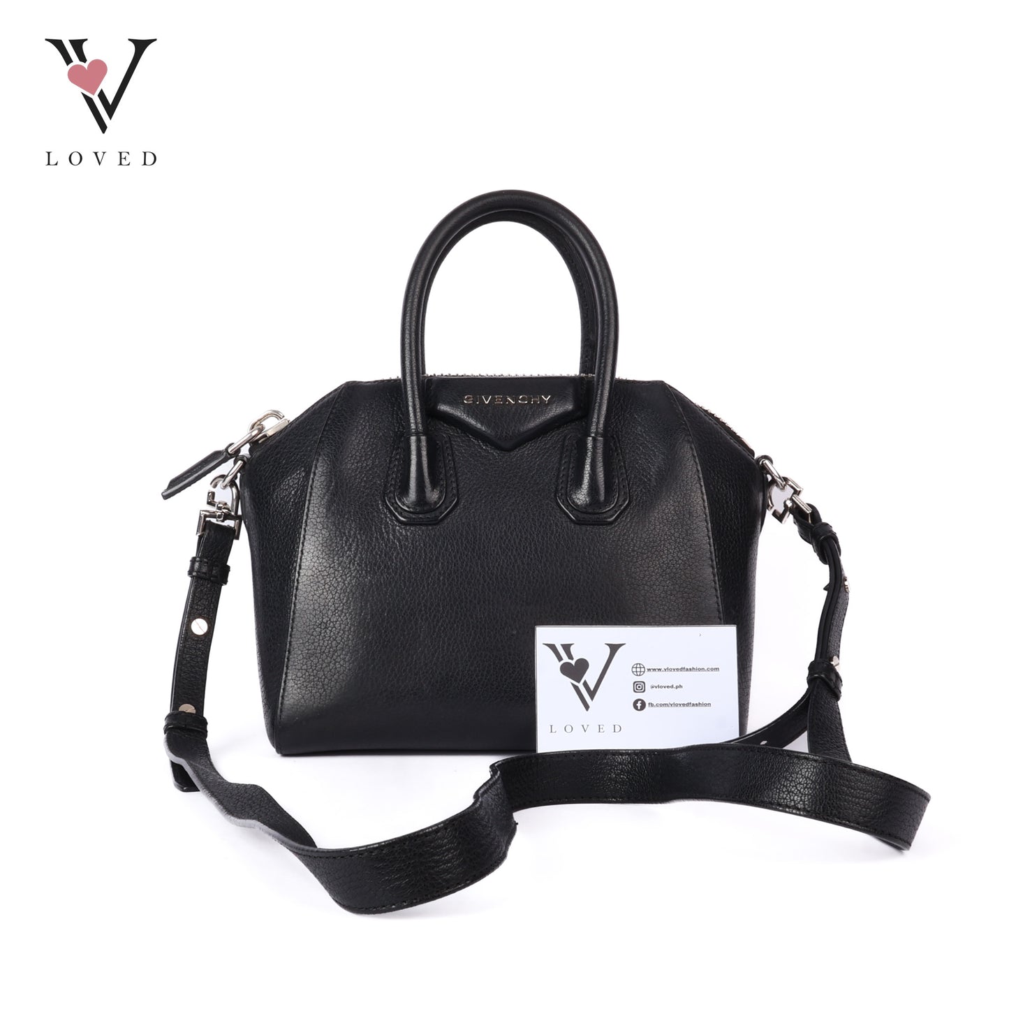 Antigona Mini In Black Leather