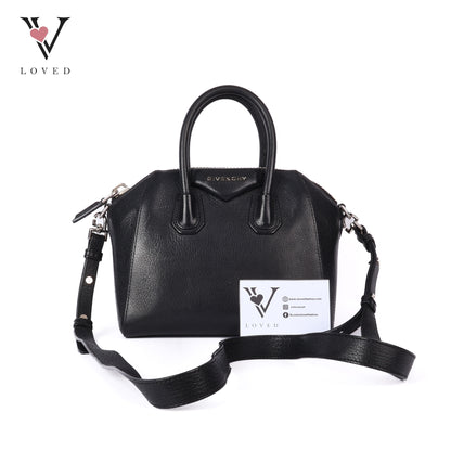 Antigona Mini In Black Leather