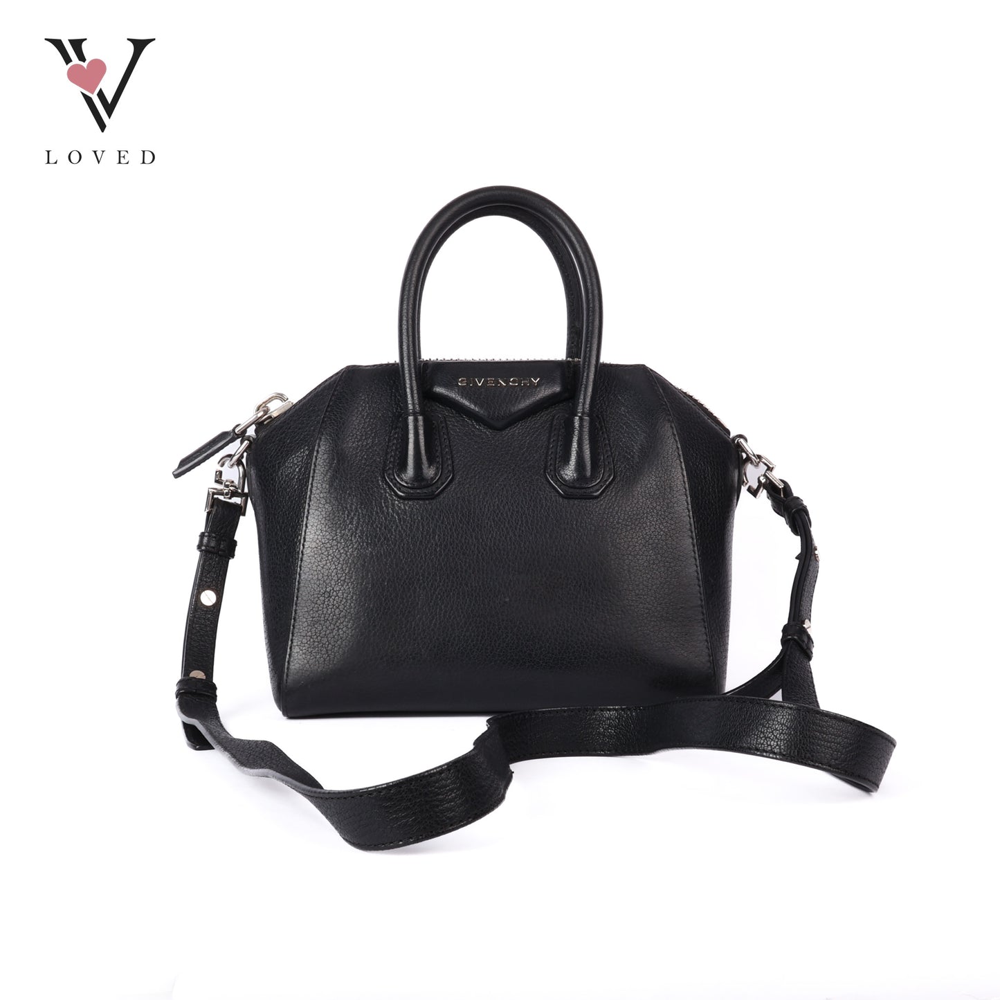 Antigona Mini In Black Leather