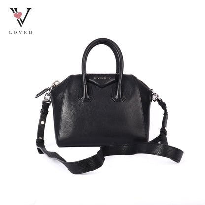 Antigona Mini In Black Leather