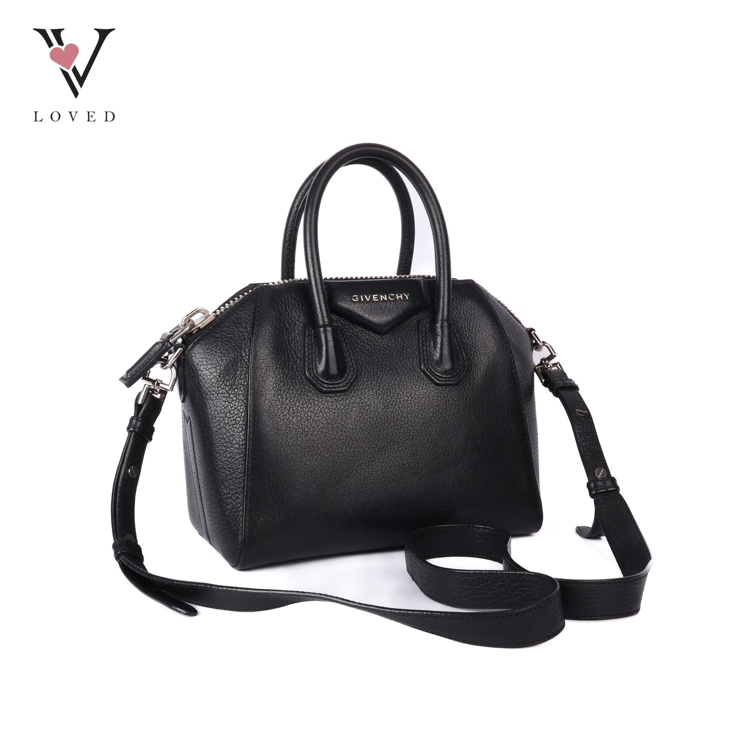 Antigona Mini In Black Leather