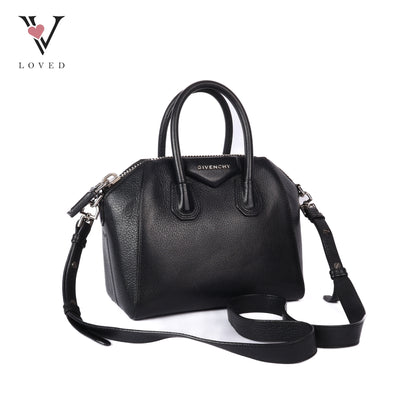 Antigona Mini In Black Leather