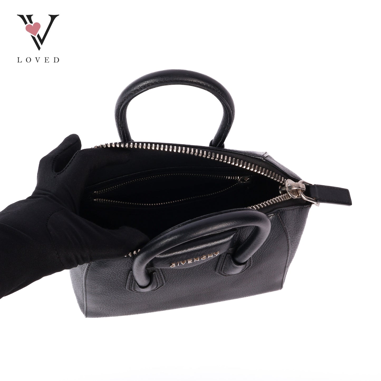 Antigona Mini In Black Leather