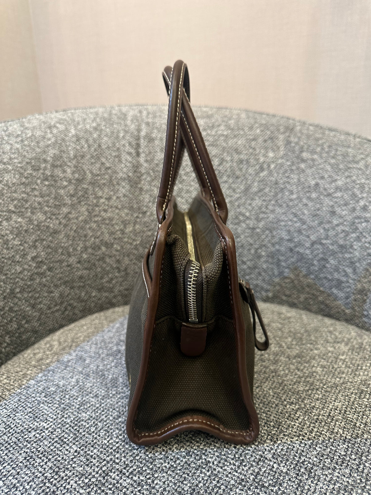 Burberry Blue Label Handbag in Brown Canvas