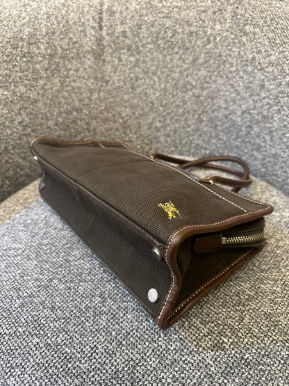 Burberry Blue Label Handbag in Brown Canvas