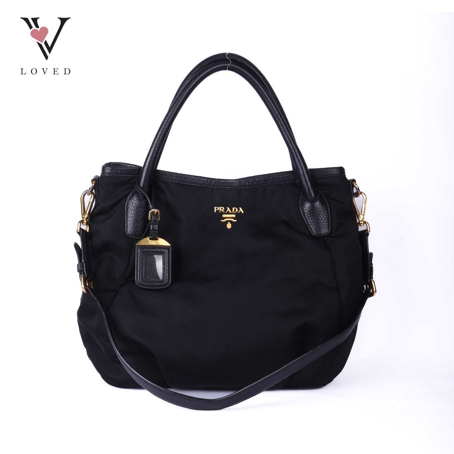 Black Nylon Sacca 2 Manici