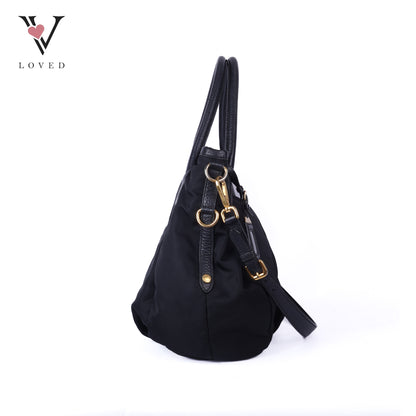 Black Nylon Sacca 2 Manici