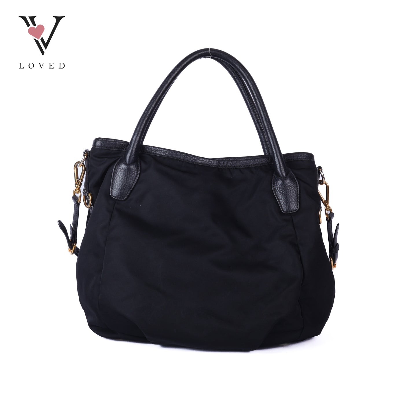 Black Nylon Sacca 2 Manici