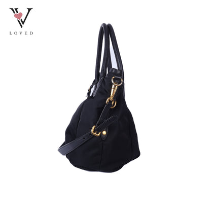 Black Nylon Sacca 2 Manici