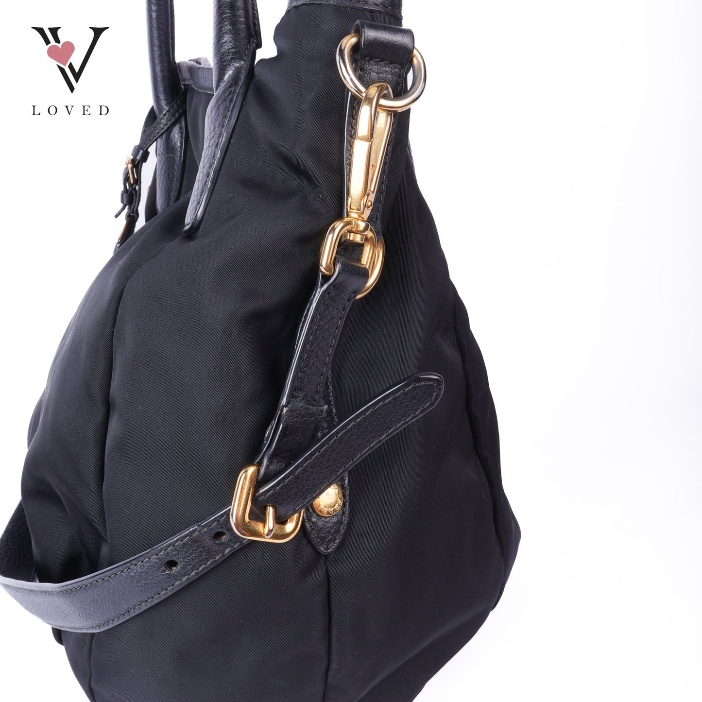 Black Nylon Sacca 2 Manici