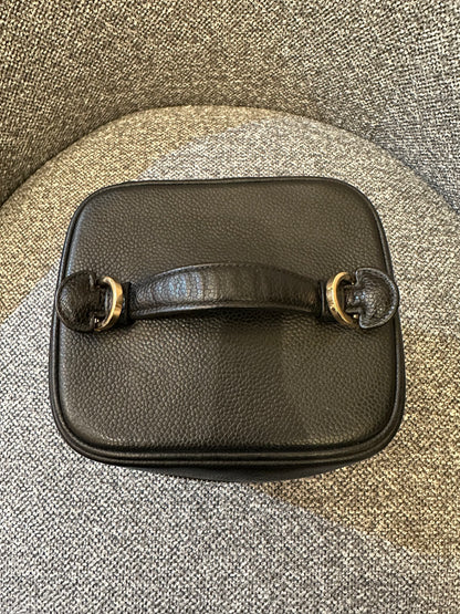 Chanel CC Vanity Case In Black Caviar Leather