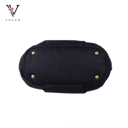 Black Nylon Sacca 2 Manici