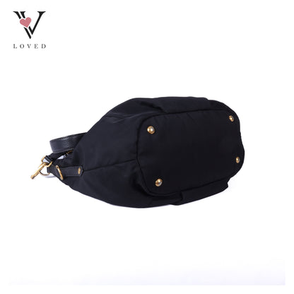Black Nylon Sacca 2 Manici