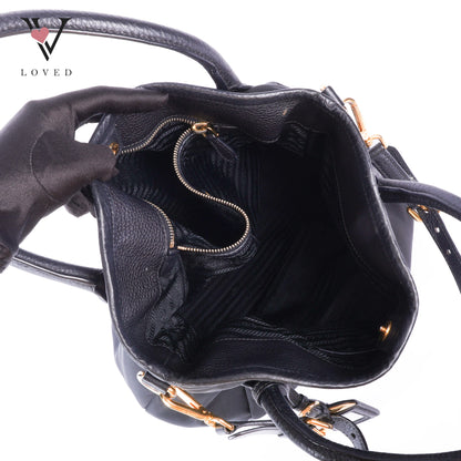 Black Nylon Sacca 2 Manici