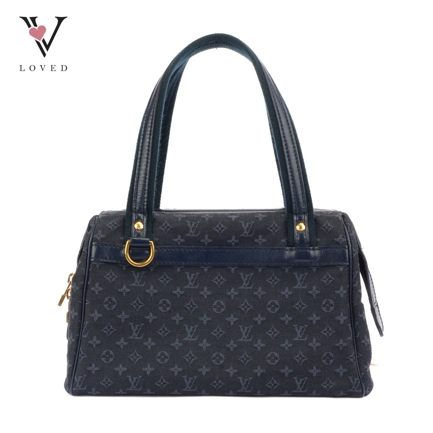 Louis Vuitton Mini Lin Josephine PM Bag in Dark Blue Monogram Canvas