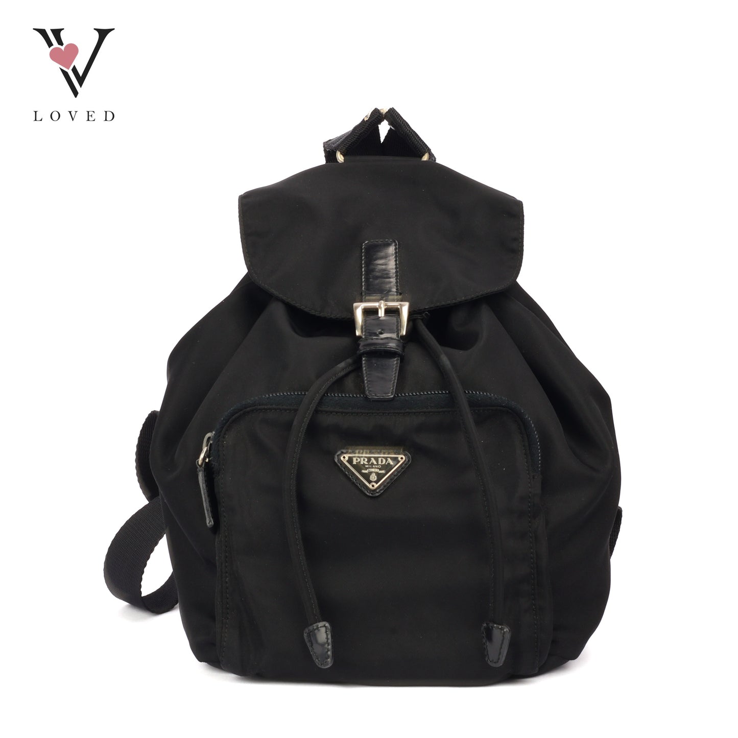 Prada Small Tessuto Nylon and Leather Backpack