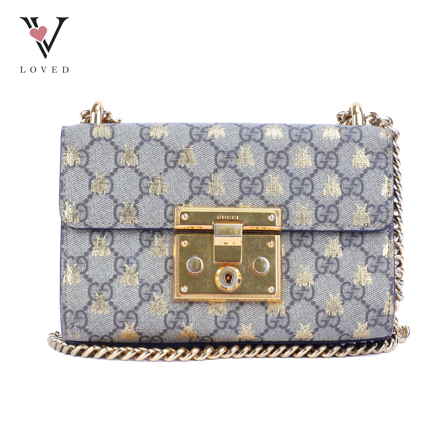 Gucci Padlock Small Shoulder Bag in GG Supreme Canvas