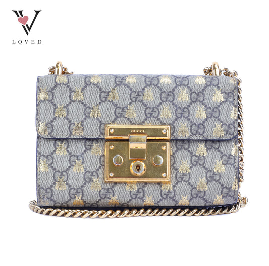 Gucci Padlock Small Shoulder Bag in GG Supreme Canvas