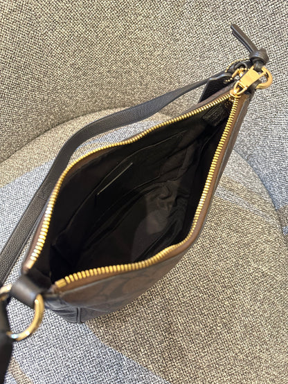 Coach Ellie File Bag In Brown and Black Signature Canvas