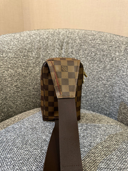 Louis Vuitton Geronimos Body Bag In Damier Ebene