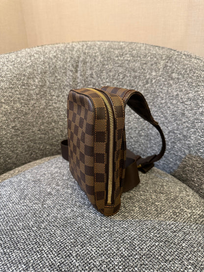 Louis Vuitton Geronimos Body Bag In Damier Ebene