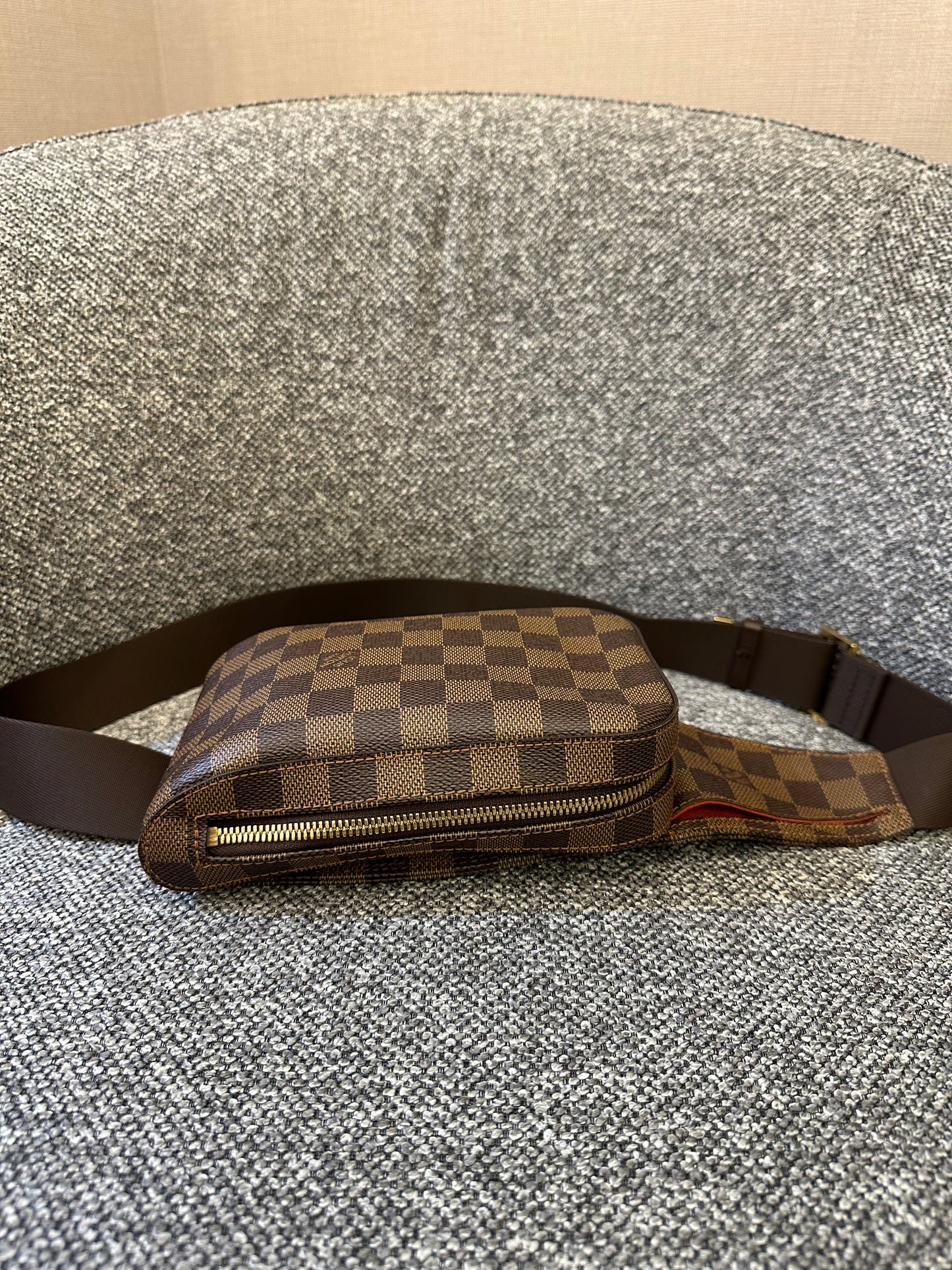 Louis Vuitton Geronimos Body Bag In Damier Ebene