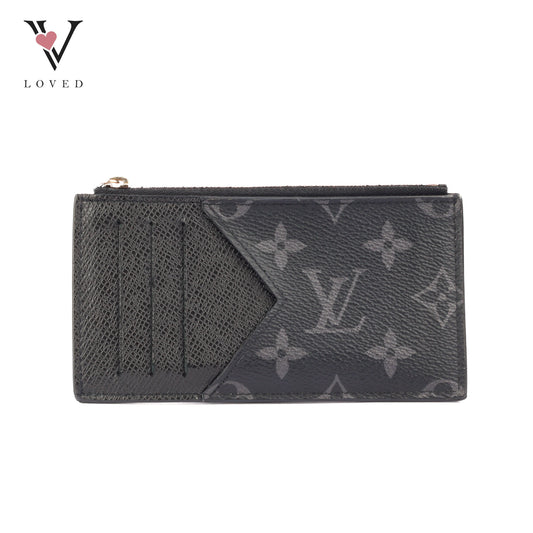 Louis Vuitton Coin Card Holder in Monogram Eclipse