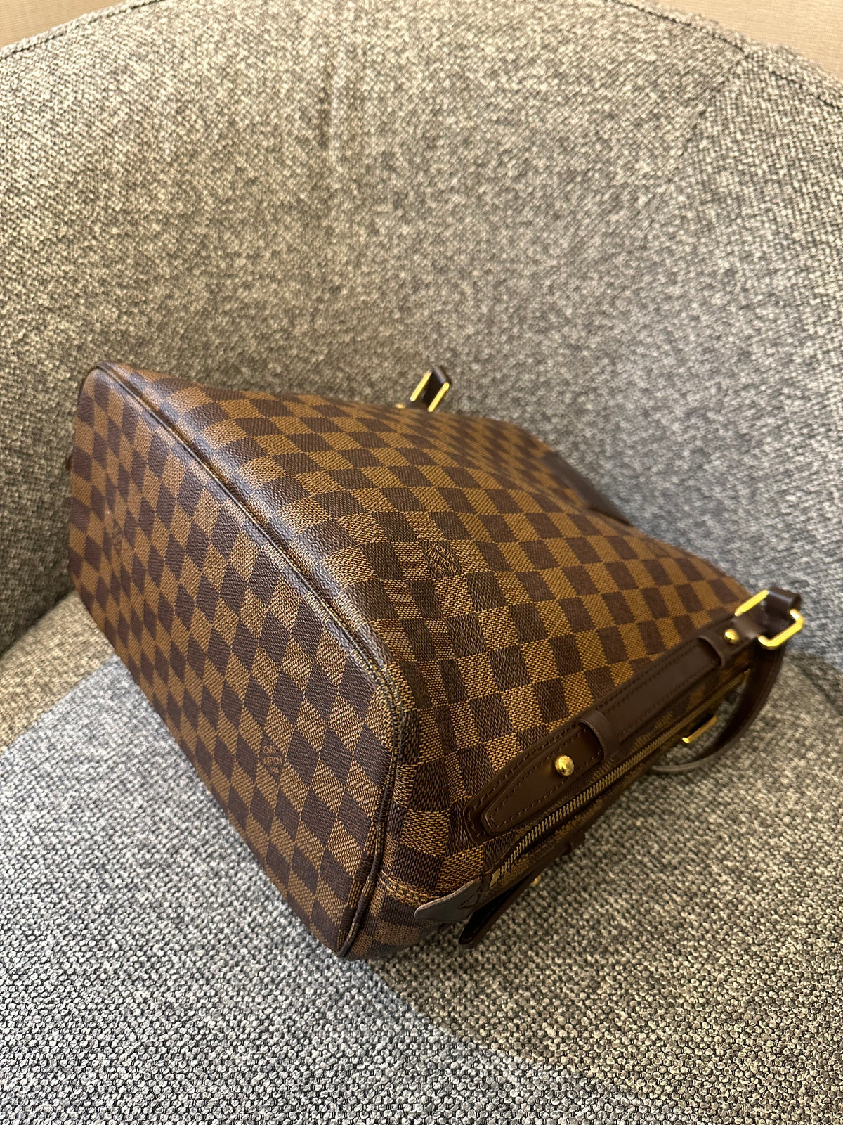 Louis Vuitton Cabas Rivington In Damier Ebene