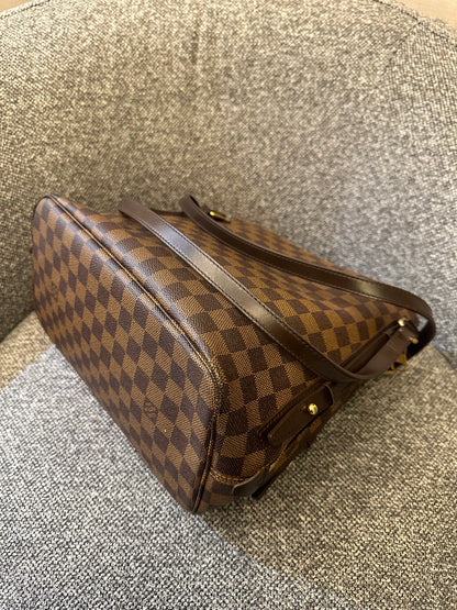 Louis Vuitton Cabas Rivington In Damier Ebene