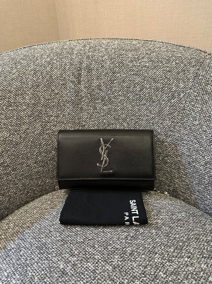 Yves Saint Laurent Kate Small Shoulder Bag in Black Leather