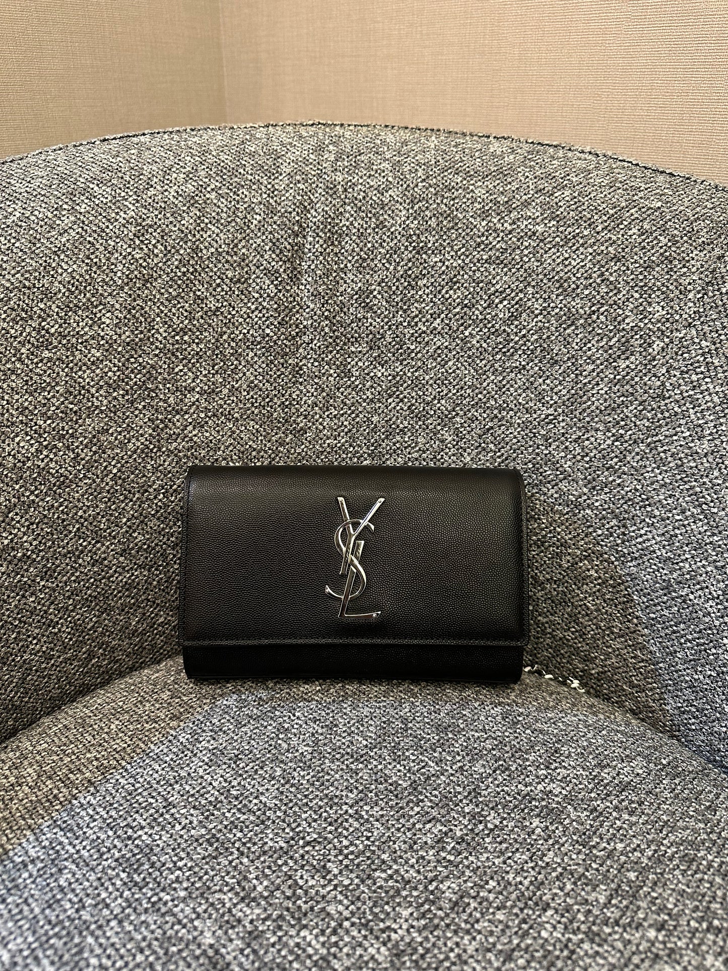 Yves Saint Laurent Kate Small Shoulder Bag in Black Leather