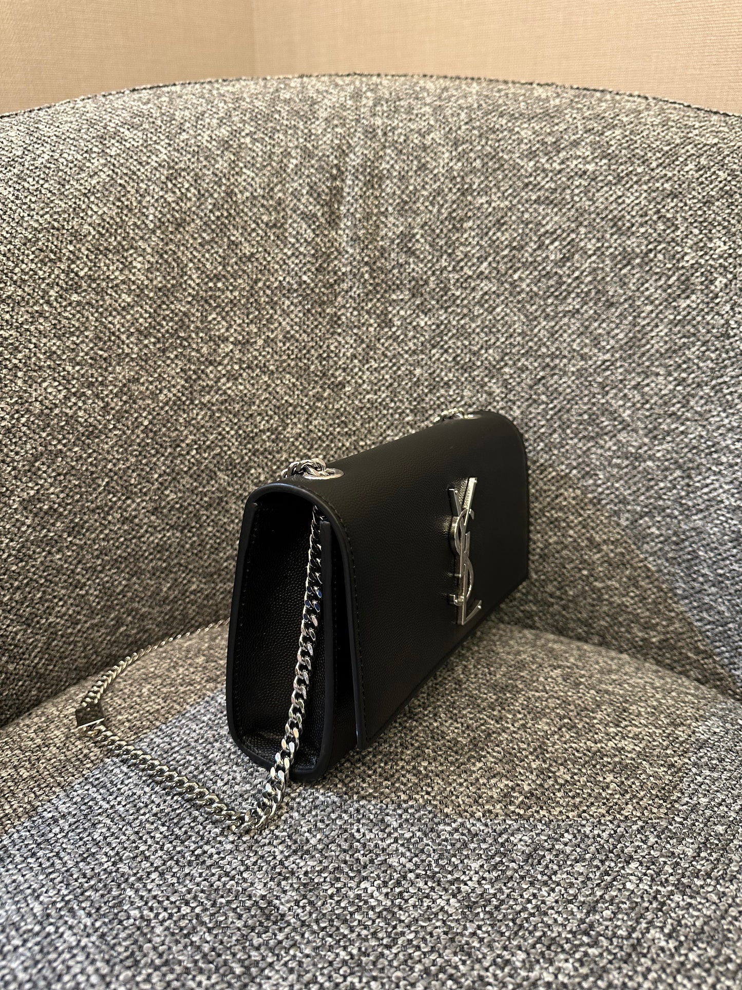 Yves Saint Laurent Kate Small Shoulder Bag in Black Leather