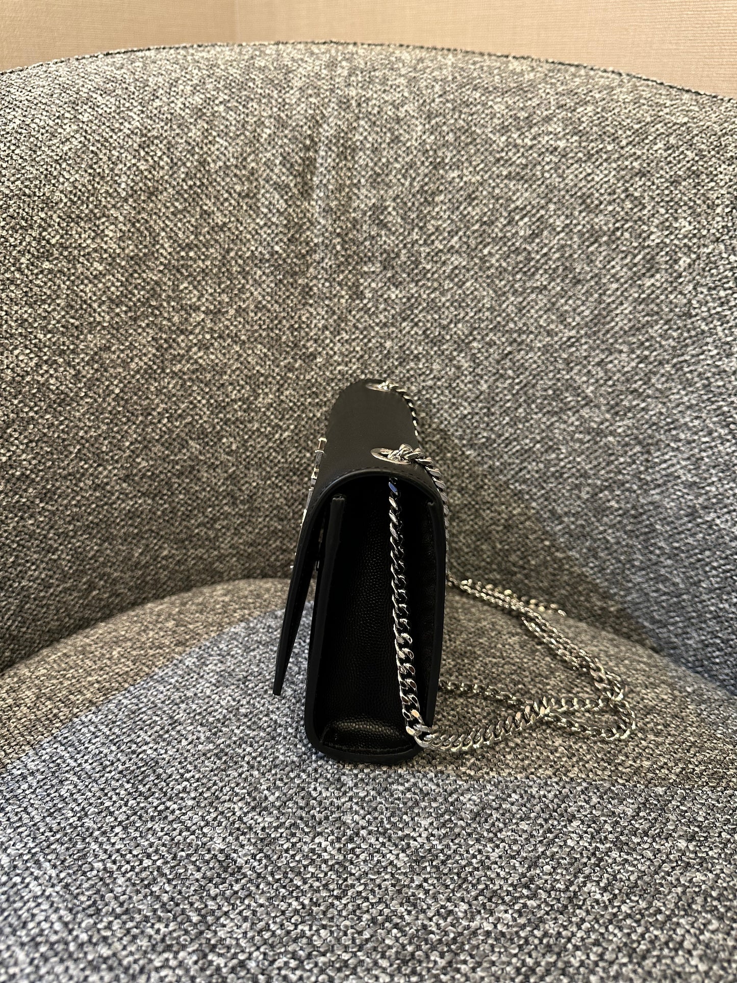 Yves Saint Laurent Kate Small Shoulder Bag in Black Leather