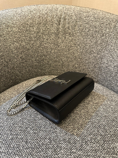 Yves Saint Laurent Kate Small Shoulder Bag in Black Leather