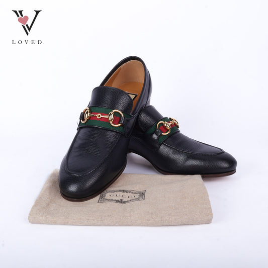 Havely Web Horsebit Loafer Grain Leather