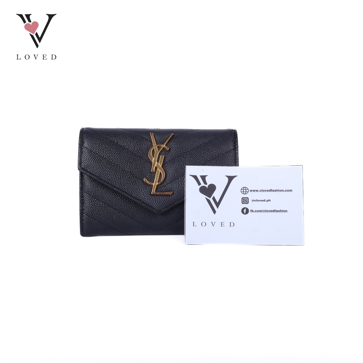Compact Monogram Quilted Wallet
