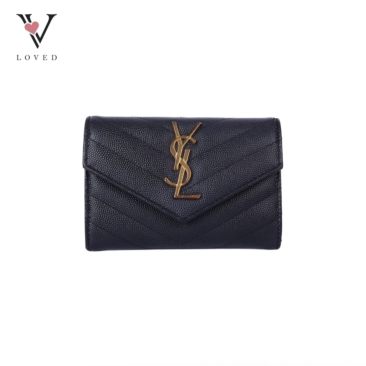 Compact Monogram Quilted Wallet