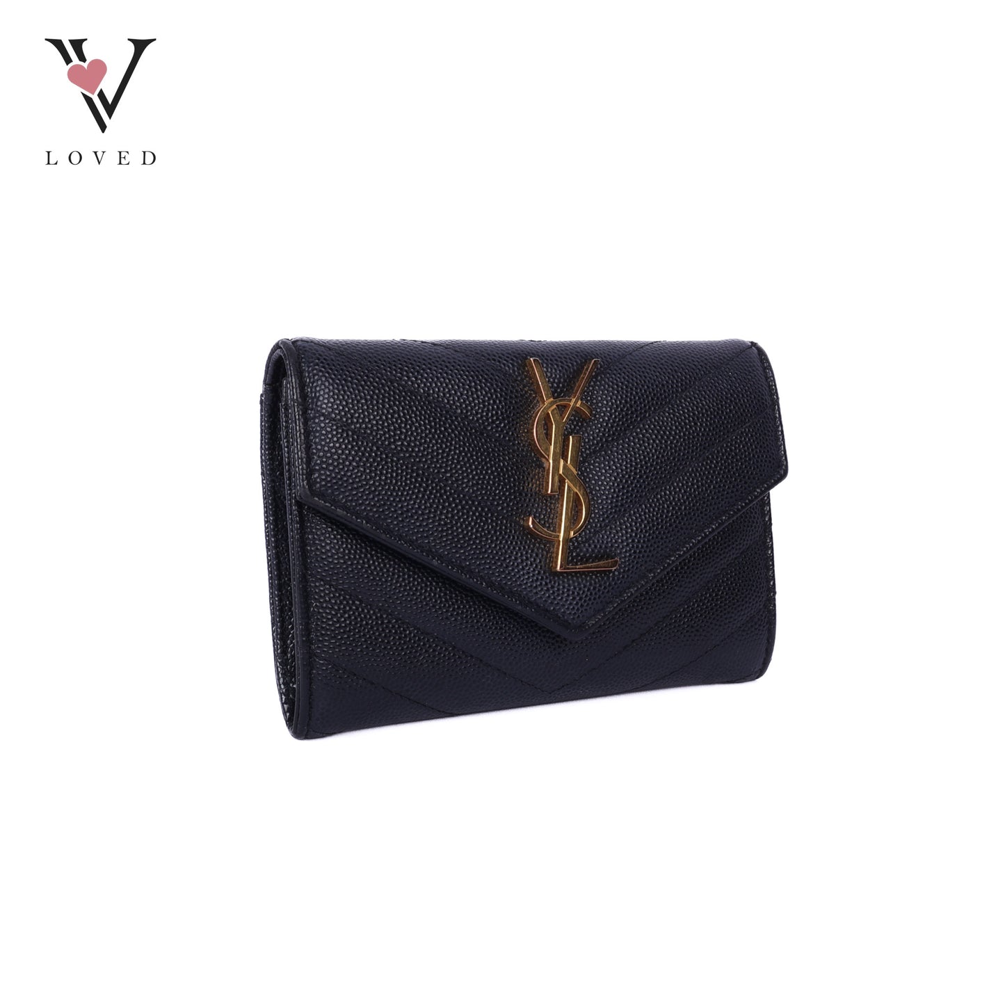Compact Monogram Quilted Wallet