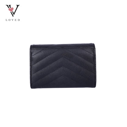 Compact Monogram Quilted Wallet