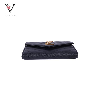 Compact Monogram Quilted Wallet