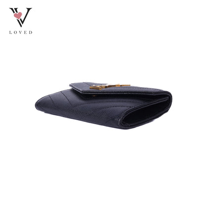 Compact Monogram Quilted Wallet
