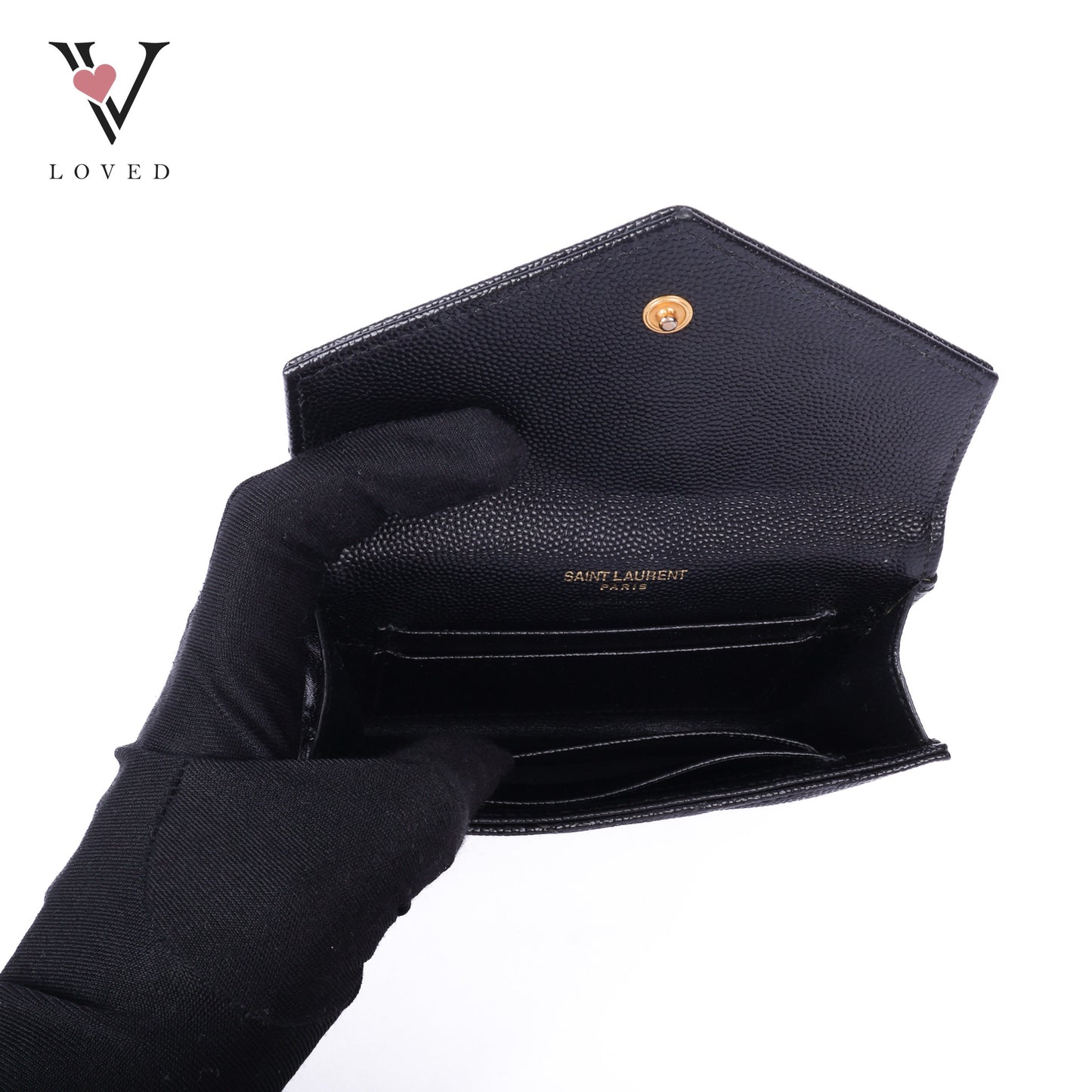 Compact Monogram Quilted Wallet