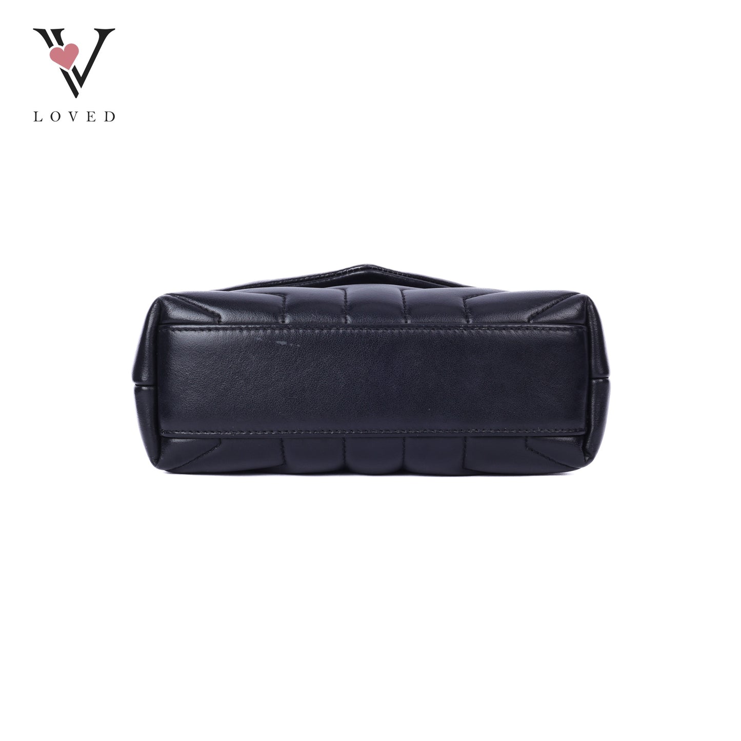 Black Mini Loulou Shoulder Bag In Lambskin