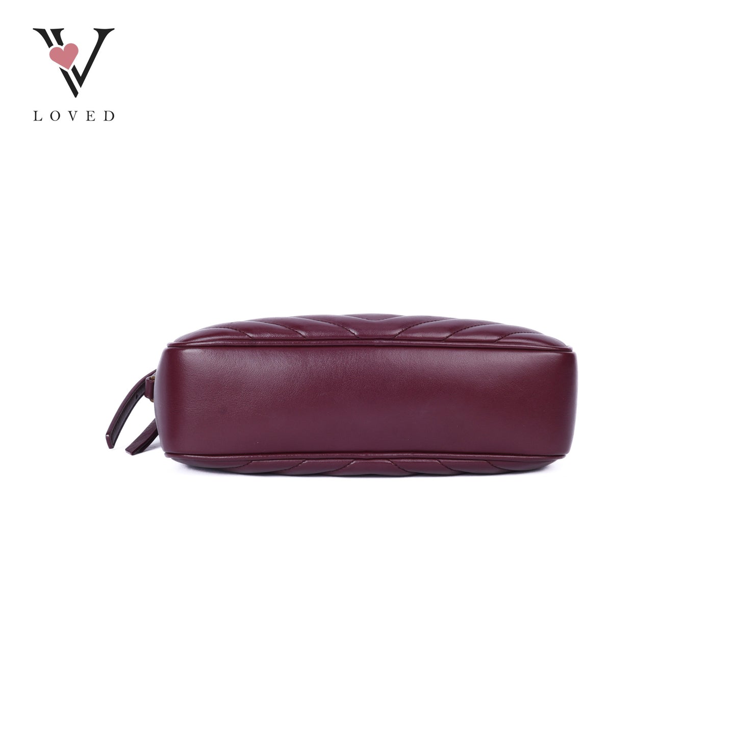 Calfskin Matelasse Monogram Lou Camera Bag In Burgundy