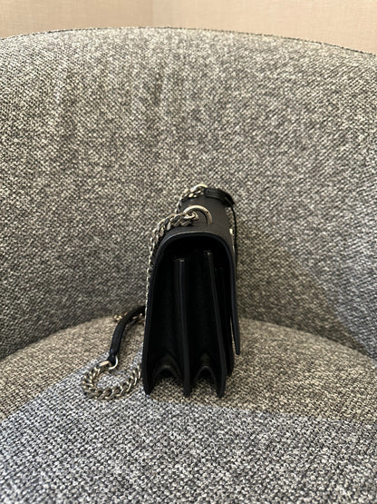 Yves Saint Laurent Sunset Bag In Black Leather