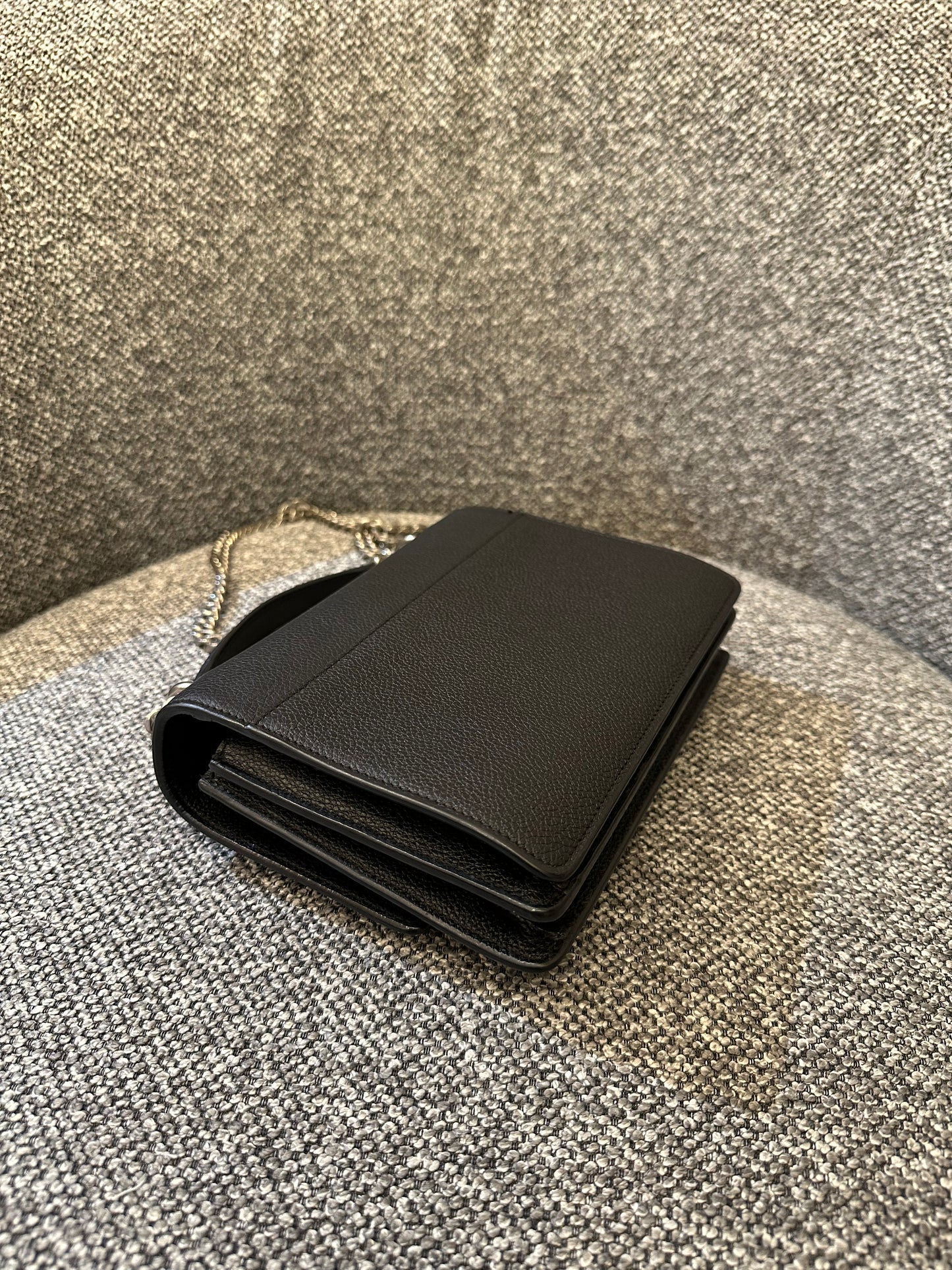 Yves Saint Laurent Sunset Bag In Black Leather