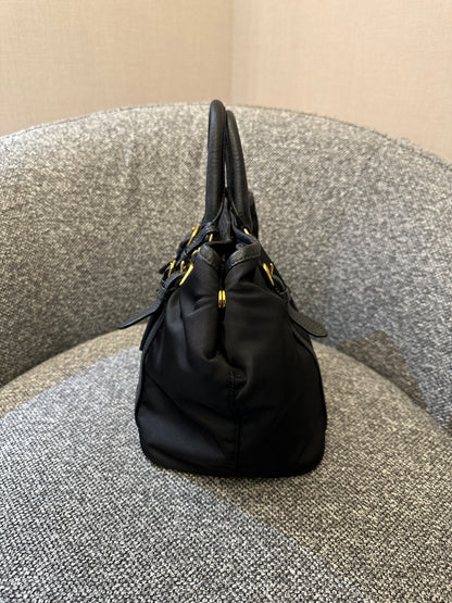 Prada Tessuto Two-Way Bag In Black Nylon