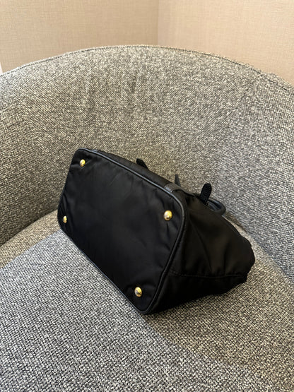 Prada Tessuto Two-Way Bag In Black Nylon